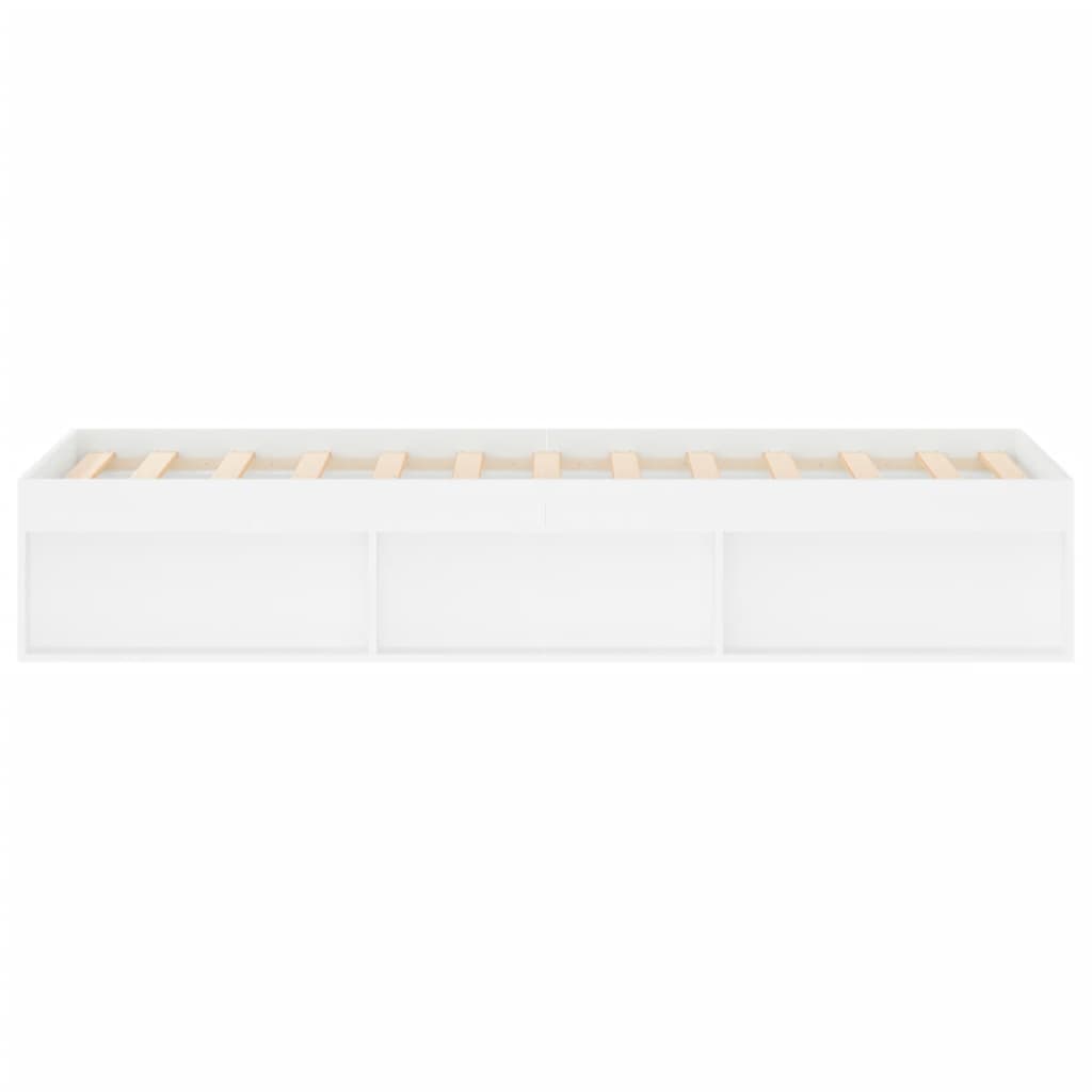 Bedframe wit 120x190 cm is nu te koop bij PeponiXL, paradijselijk wonen!