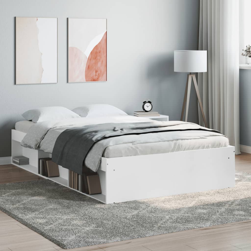 Bedframe wit 120x190 cm is nu te koop bij PeponiXL, paradijselijk wonen!