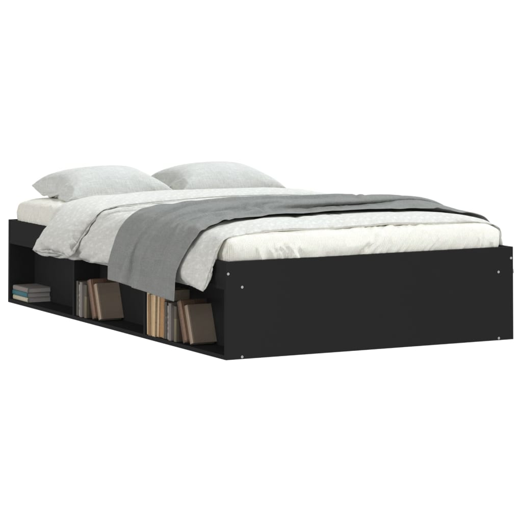 Bedframe zwart 120x190 cm is nu te koop bij PeponiXL, paradijselijk wonen!