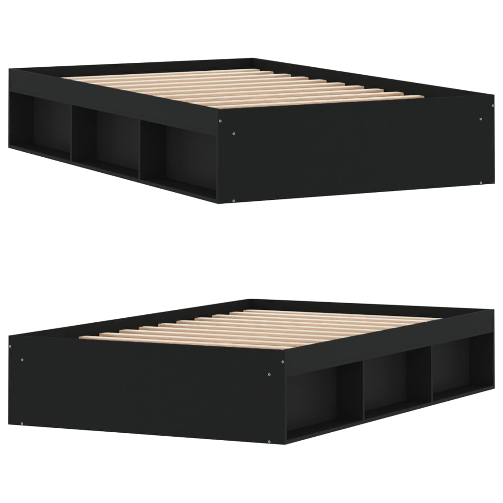 Bedframe zwart 120x190 cm is nu te koop bij PeponiXL, paradijselijk wonen!
