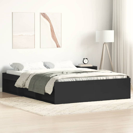 Bedframe zwart 120x190 cm is nu te koop bij PeponiXL, paradijselijk wonen!