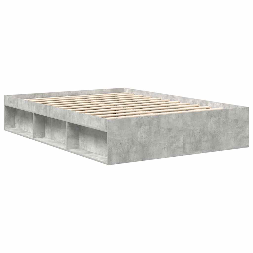Bedframe betongrijs 120x190 cm is nu te koop bij PeponiXL, paradijselijk wonen!