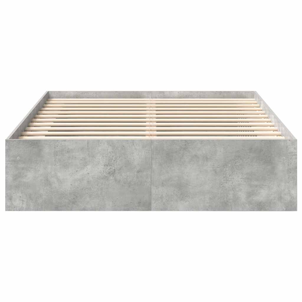 Bedframe betongrijs 120x190 cm is nu te koop bij PeponiXL, paradijselijk wonen!