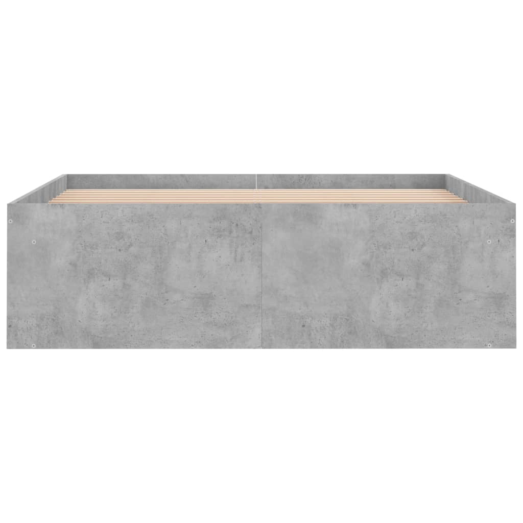 Bedframe betongrijs 120x190 cm is nu te koop bij PeponiXL, paradijselijk wonen!