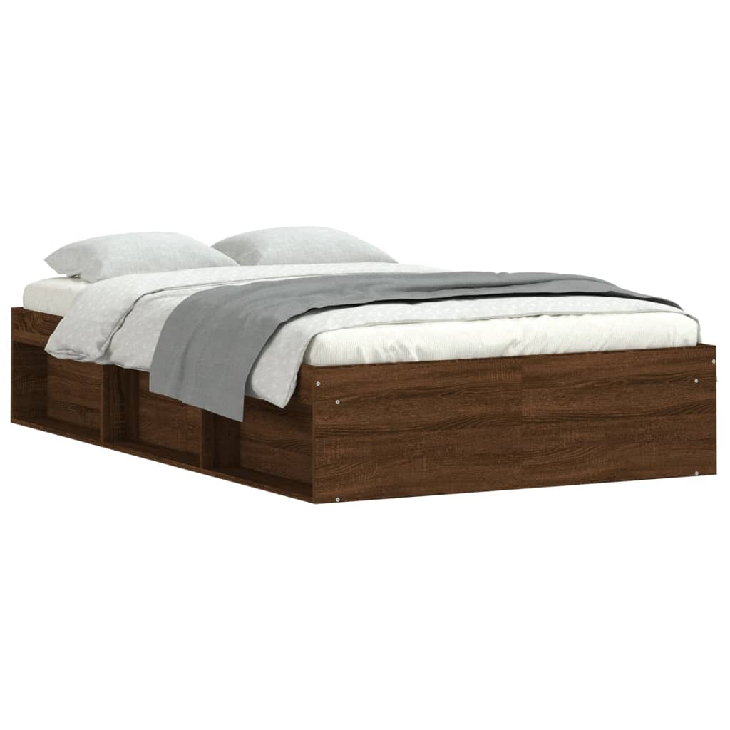 Bedframe bruin eikenkleur 120x190 cm is nu te koop bij PeponiXL, paradijselijk wonen!