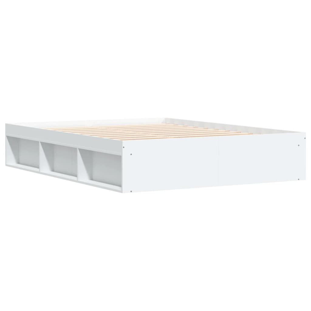 Bedframe wit 140x190 cm is nu te koop bij PeponiXL, paradijselijk wonen!