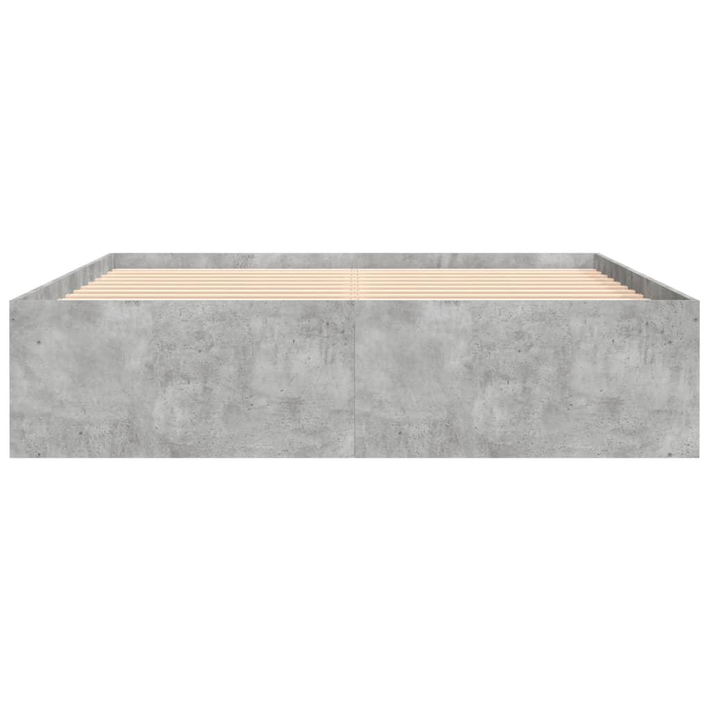 Bedframe betongrijs 140x190 cm is nu te koop bij PeponiXL, paradijselijk wonen!