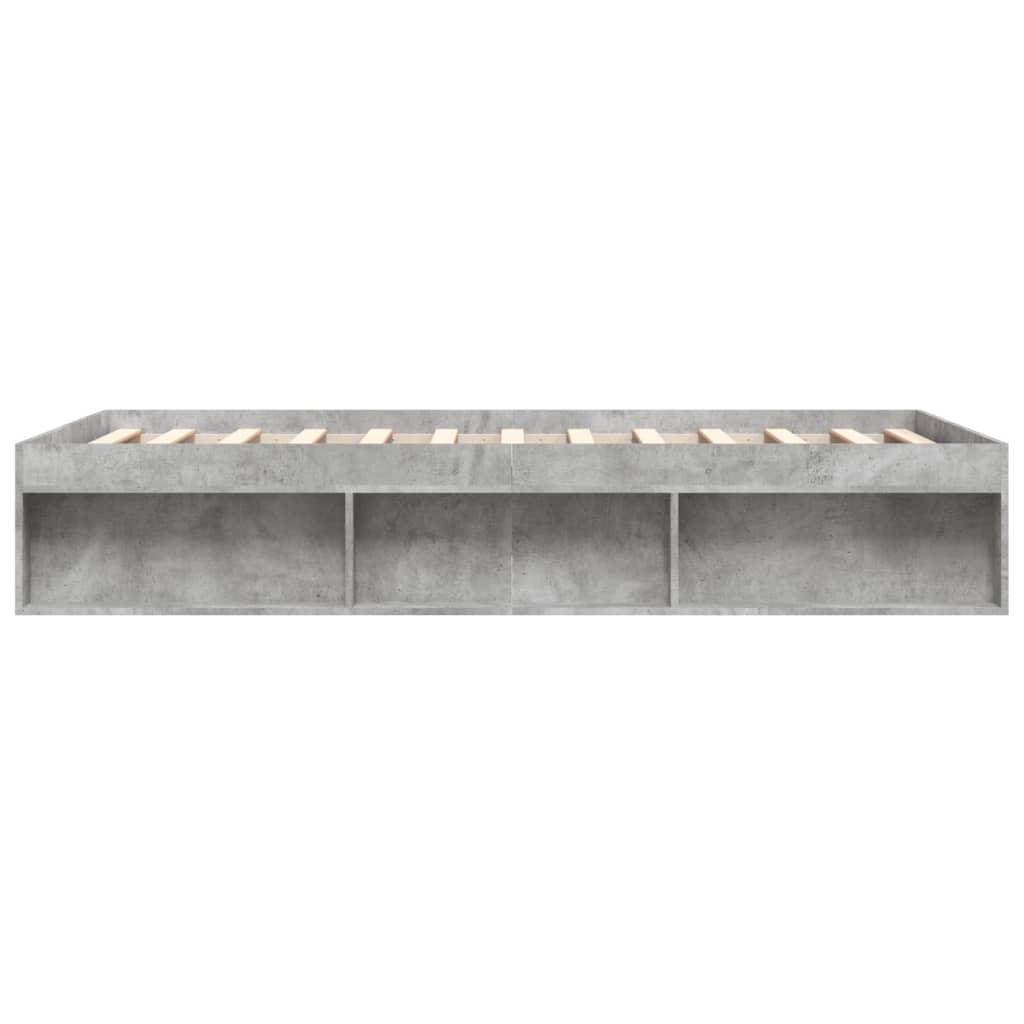 Bedframe betongrijs 140x190 cm is nu te koop bij PeponiXL, paradijselijk wonen!