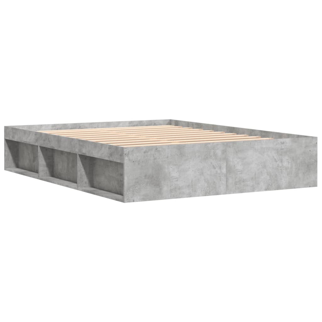 Bedframe betongrijs 140x190 cm is nu te koop bij PeponiXL, paradijselijk wonen!