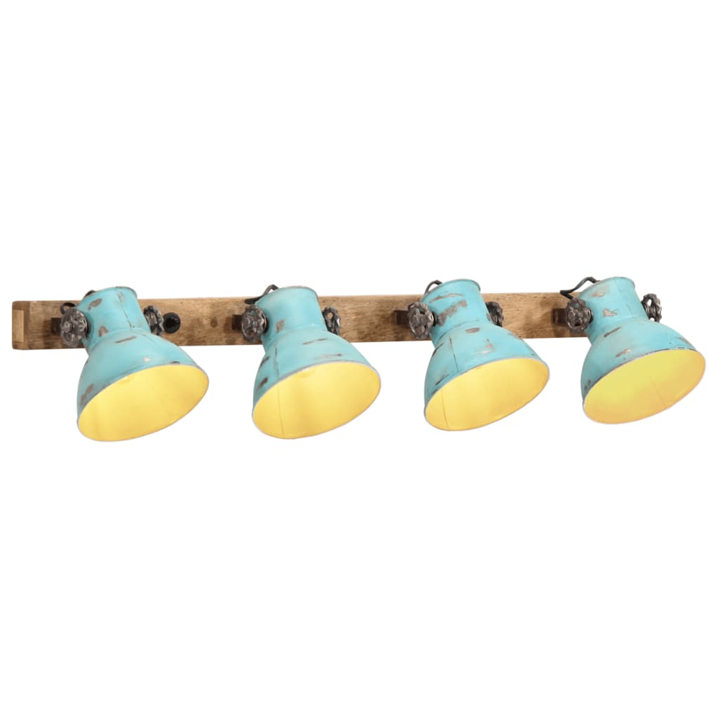 Wandlamp 25 W E27 90x25 cm verweerd blauw is nu te koop bij PeponiXL, paradijselijk wonen!