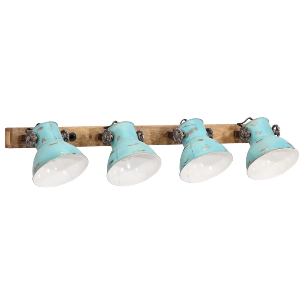 Wandlamp 25 W E27 90x25 cm verweerd blauw is nu te koop bij PeponiXL, paradijselijk wonen!