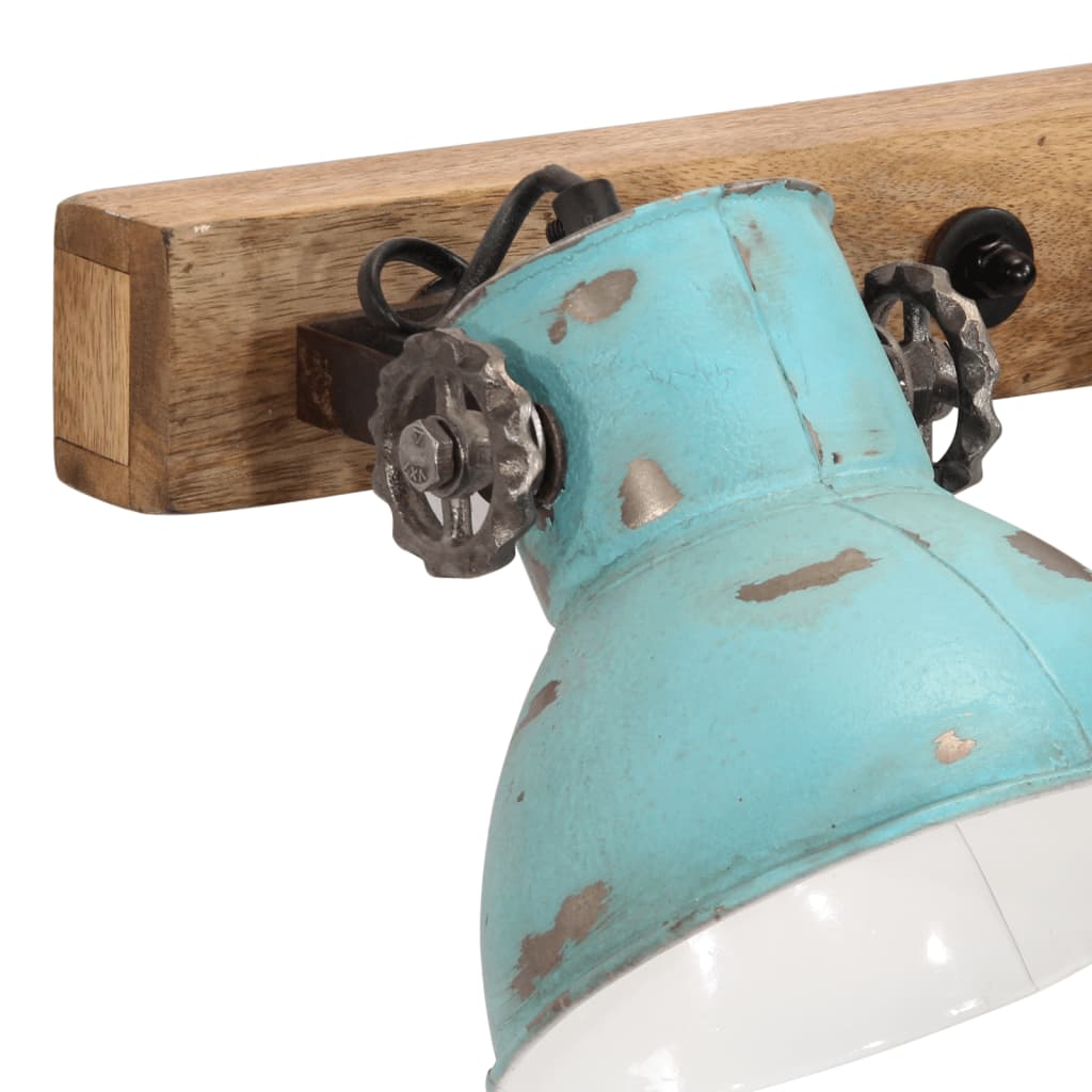 Wandlamp 25 W E27 90x25 cm verweerd blauw is nu te koop bij PeponiXL, paradijselijk wonen!