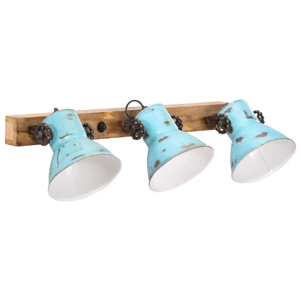 Wandlamp 25 W E27 65x25 cm verweerd blauw is nu te koop bij PeponiXL, paradijselijk wonen!