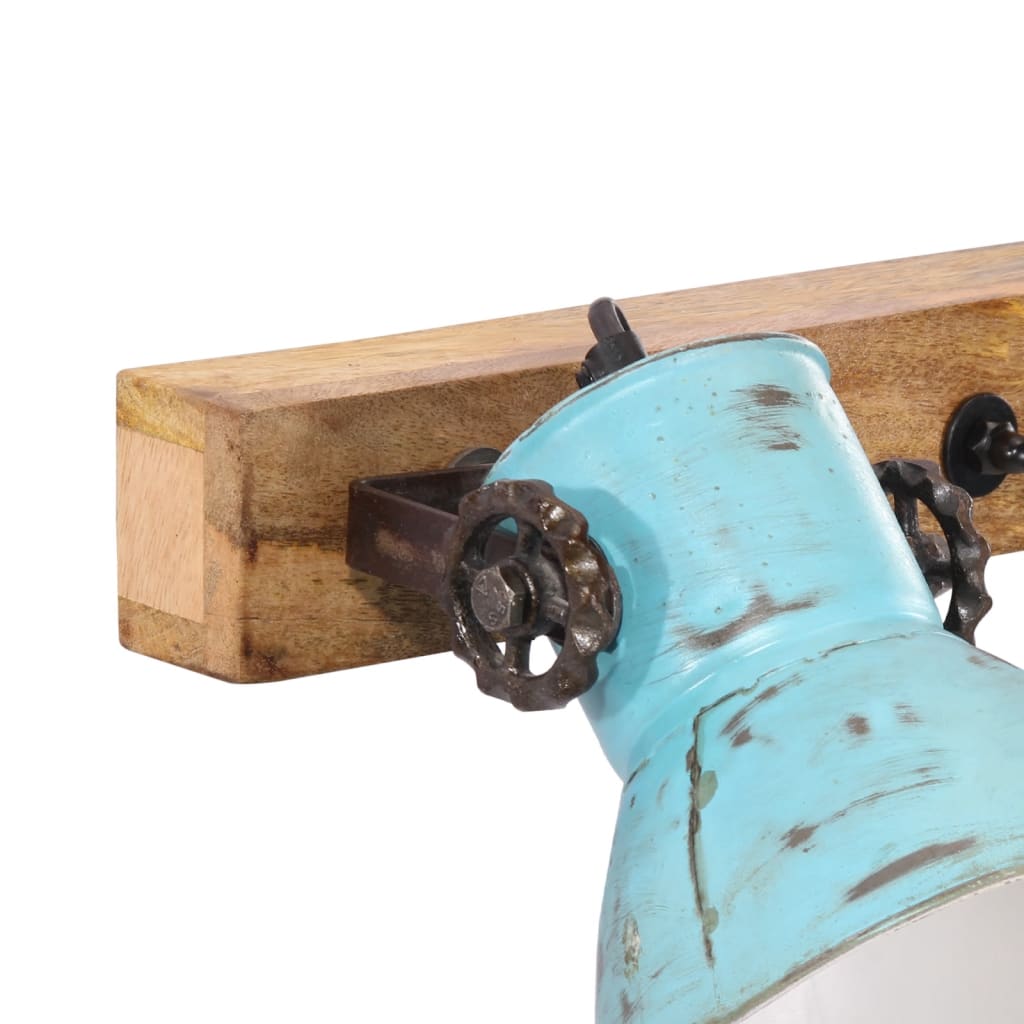 Wandlamp 25 W E27 65x25 cm verweerd blauw is nu te koop bij PeponiXL, paradijselijk wonen!