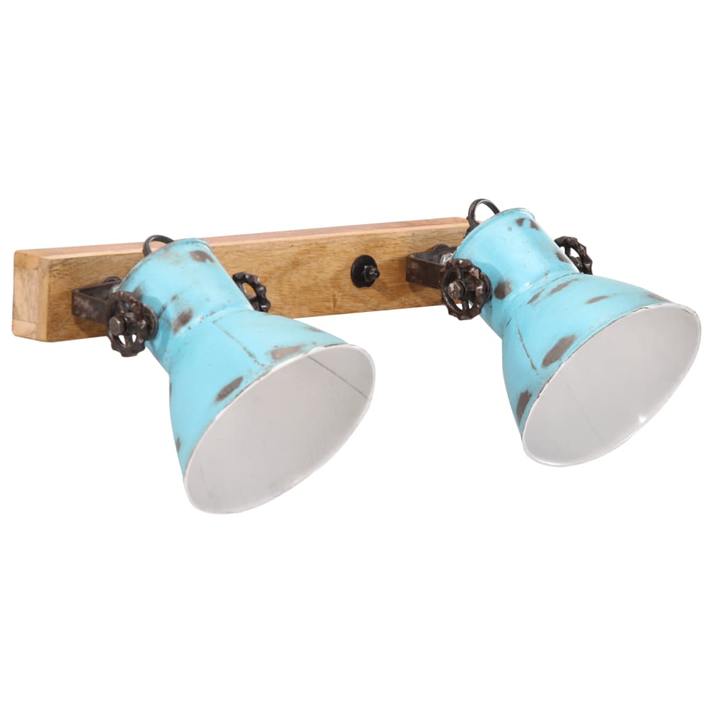 Wandlamp 25 W E27 45x25 cm verweerd blauw is nu te koop bij PeponiXL, paradijselijk wonen!