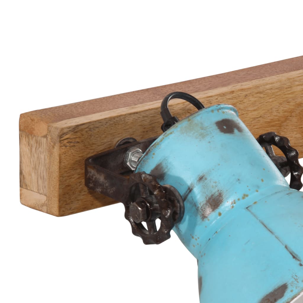 Wandlamp 25 W E27 45x25 cm verweerd blauw is nu te koop bij PeponiXL, paradijselijk wonen!