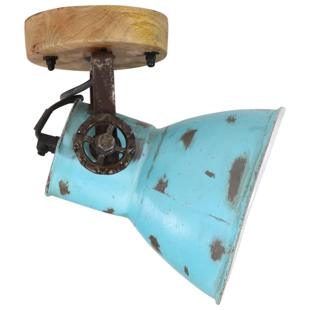 Wandlamp 25 W E27 11,5x11,5x25 cm verweerd blauw is nu te koop bij PeponiXL, paradijselijk wonen!