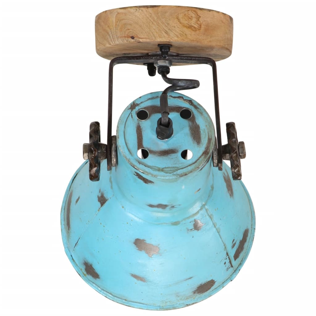 Wandlamp 25 W E27 11,5x11,5x25 cm verweerd blauw is nu te koop bij PeponiXL, paradijselijk wonen!