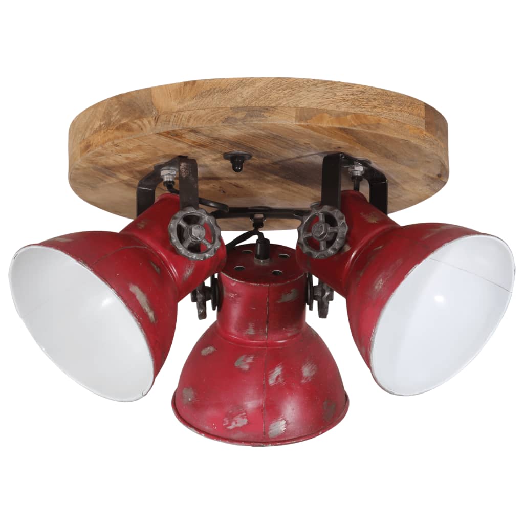 Plafondlamp 25 W E27 35x35x25 cm verweerd rood is nu te koop bij PeponiXL, paradijselijk wonen!
