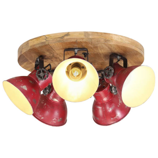 Plafondlamp 25 W E27 50x50x25 cm verweerd rood is nu te koop bij PeponiXL, paradijselijk wonen!