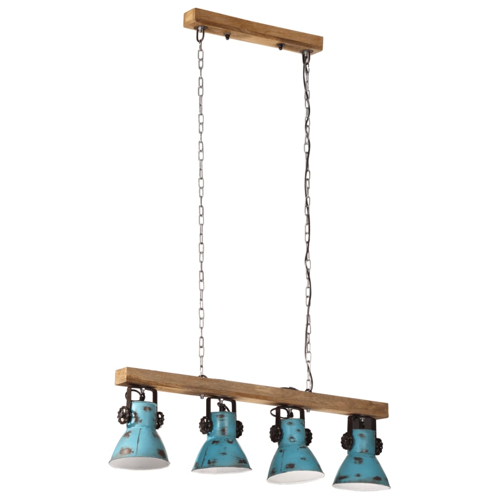 Plafondlamp 25 W E27 90x24x111 cm verweerd blauw is nu te koop bij PeponiXL, paradijselijk wonen!