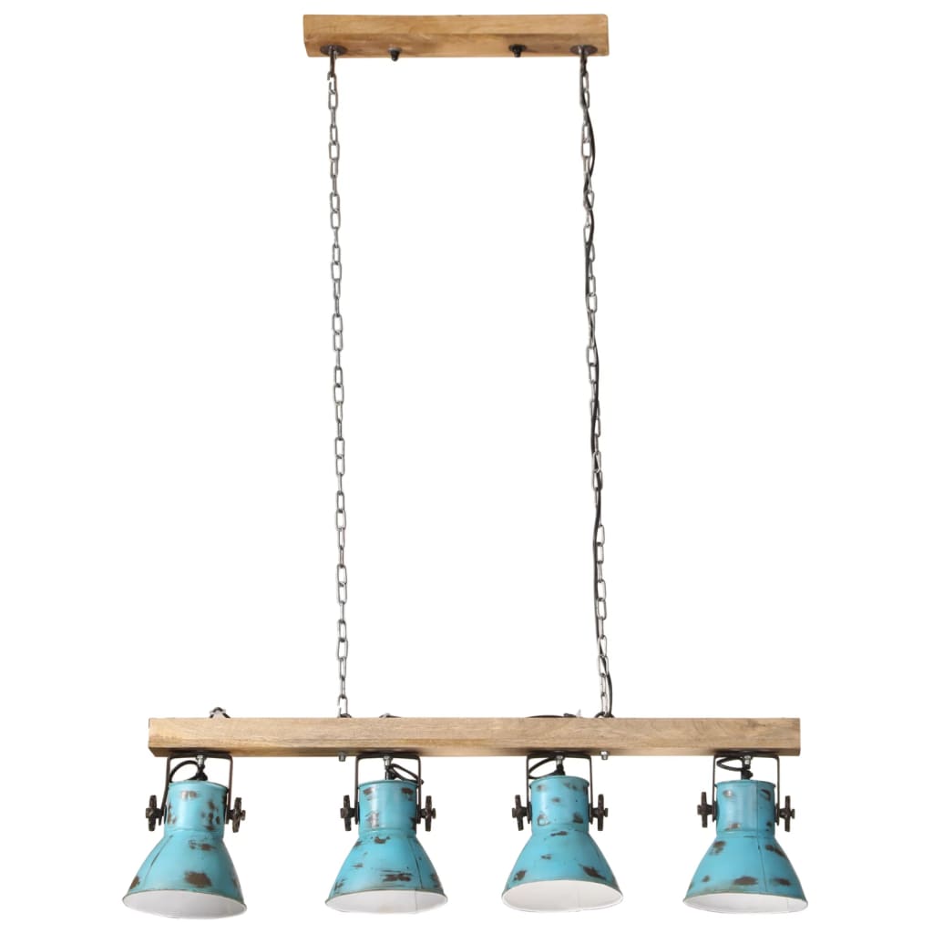 Plafondlamp 25 W E27 90x24x111 cm verweerd blauw is nu te koop bij PeponiXL, paradijselijk wonen!