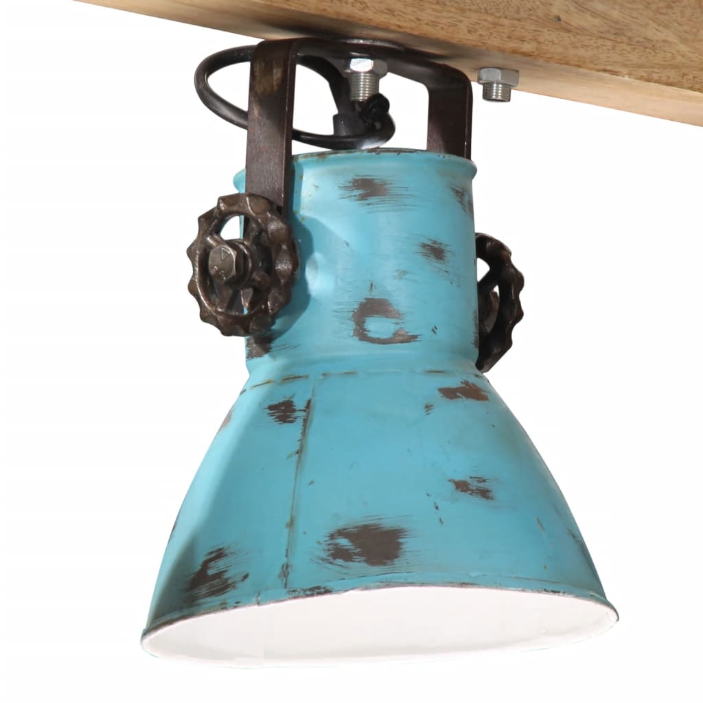 Plafondlamp 25 W E27 90x24x111 cm verweerd blauw is nu te koop bij PeponiXL, paradijselijk wonen!