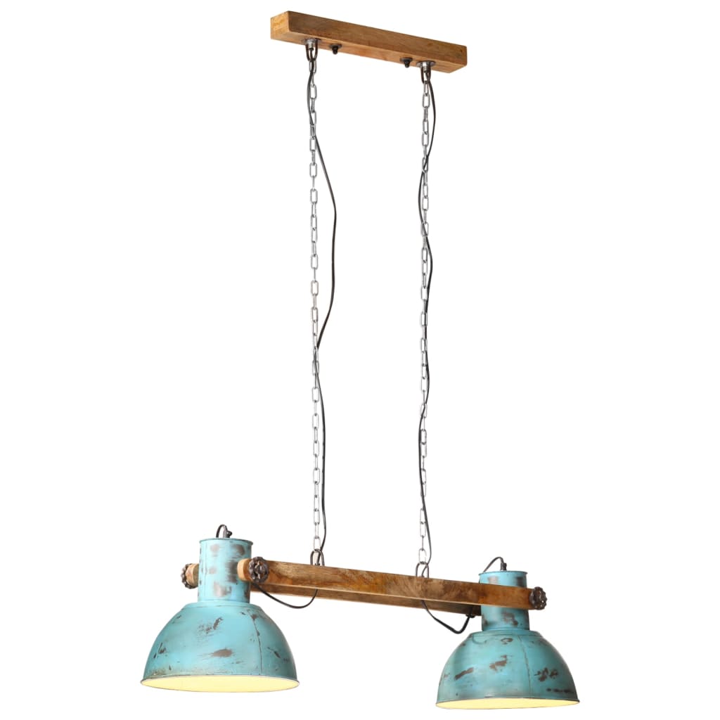 Hanglamp 25 W E27 85x28x109 cm verweerd blauw is nu te koop bij PeponiXL, paradijselijk wonen!