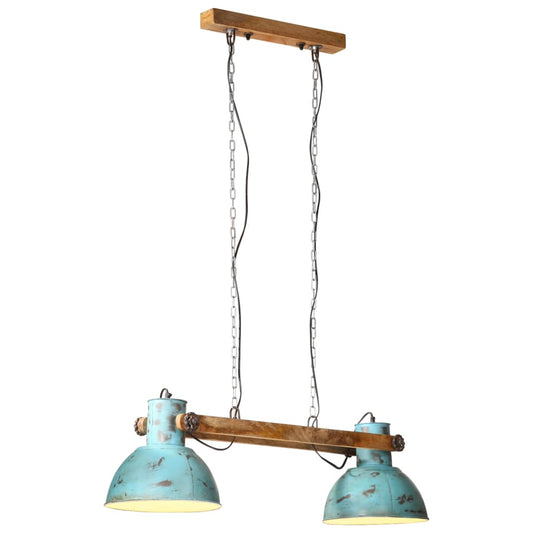 Hanglamp 25 W E27 85x28x109 cm verweerd blauw is nu te koop bij PeponiXL, paradijselijk wonen!
