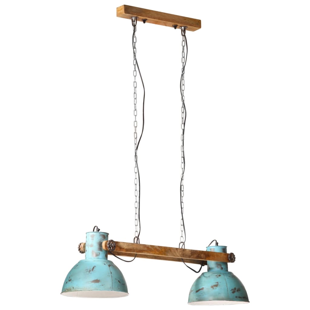 Hanglamp 25 W E27 85x28x109 cm verweerd blauw is nu te koop bij PeponiXL, paradijselijk wonen!