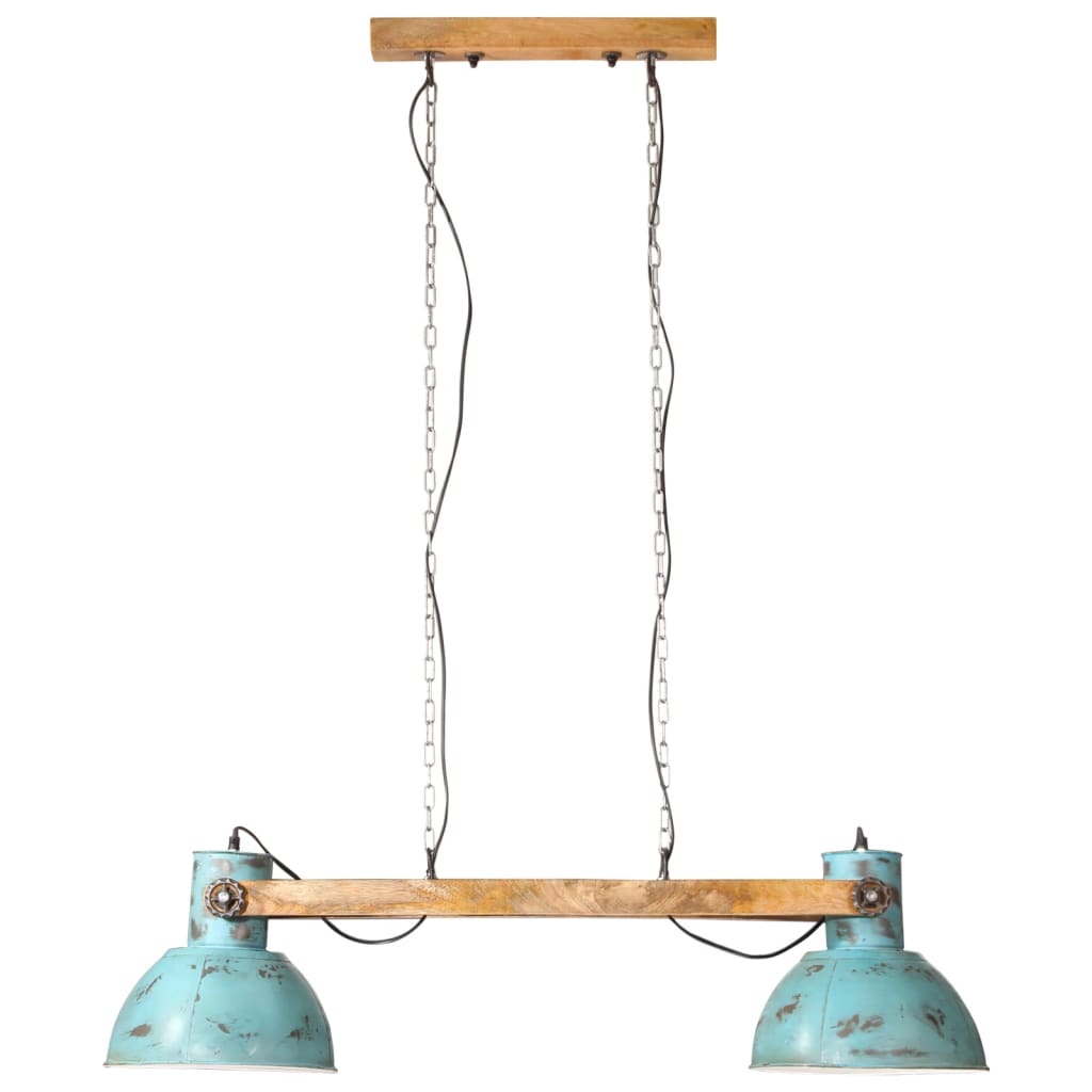 Hanglamp 25 W E27 85x28x109 cm verweerd blauw is nu te koop bij PeponiXL, paradijselijk wonen!