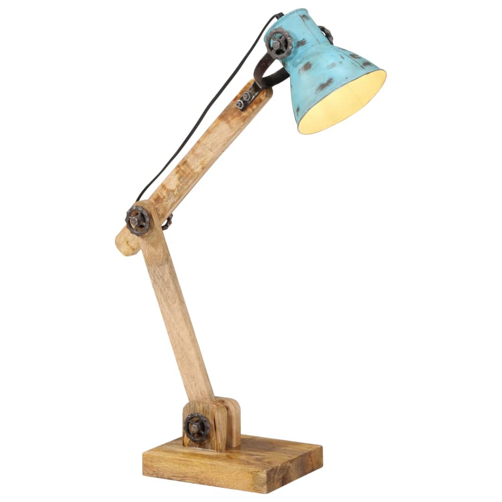 Bureaulamp 25 W E27 23x18x96 cm verweerd blauw is nu te koop bij PeponiXL, paradijselijk wonen!