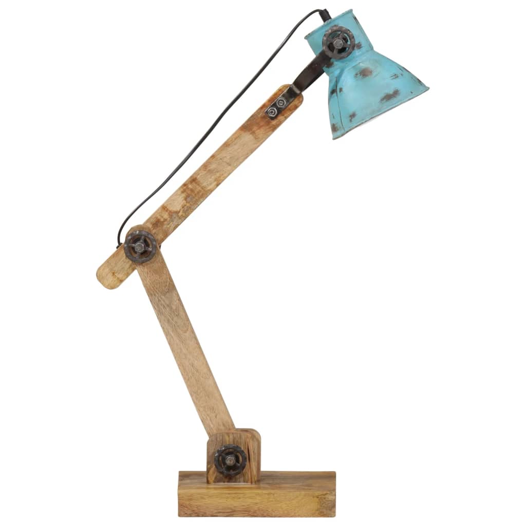 Bureaulamp 25 W E27 23x18x96 cm verweerd blauw is nu te koop bij PeponiXL, paradijselijk wonen!