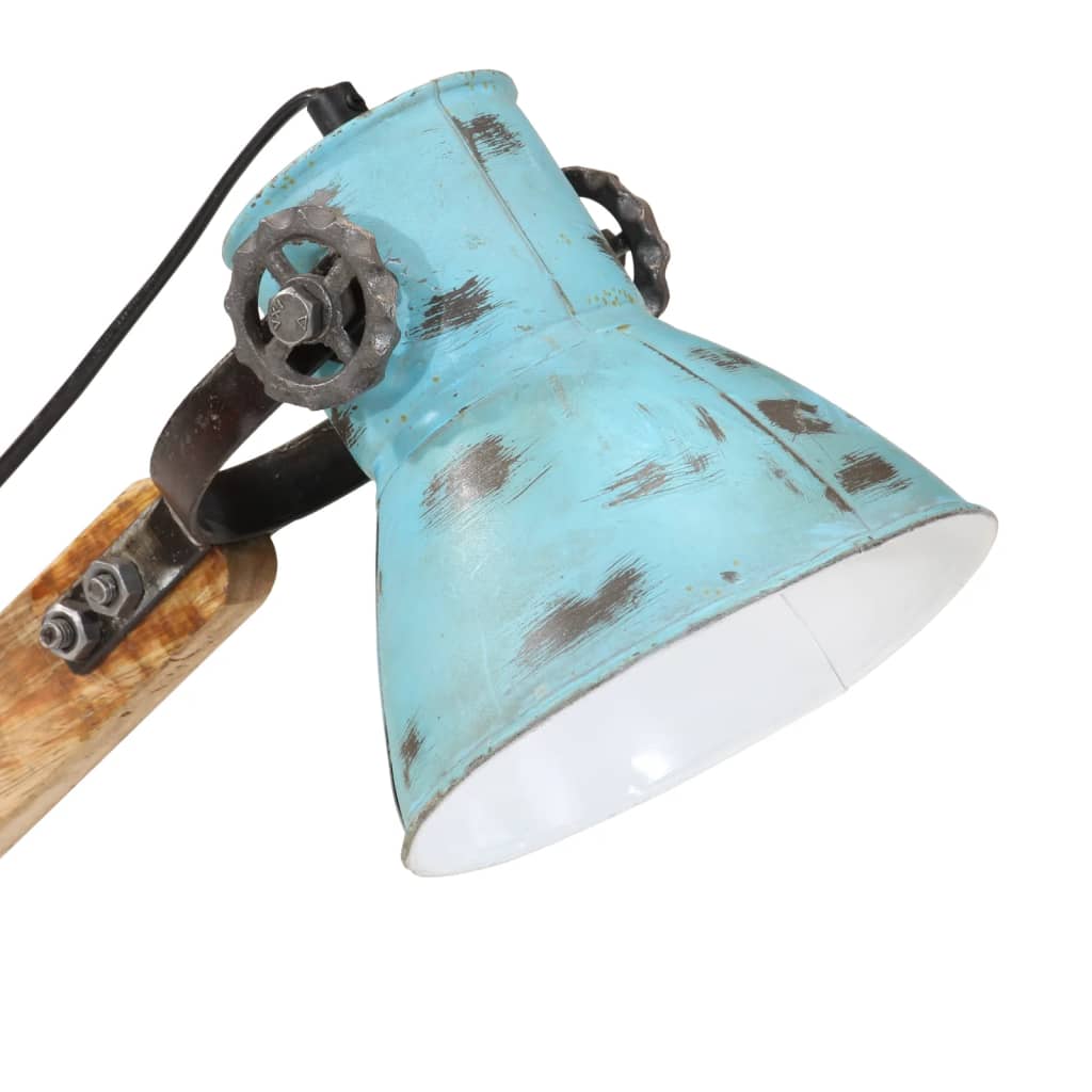 Bureaulamp 25 W E27 23x18x96 cm verweerd blauw is nu te koop bij PeponiXL, paradijselijk wonen!