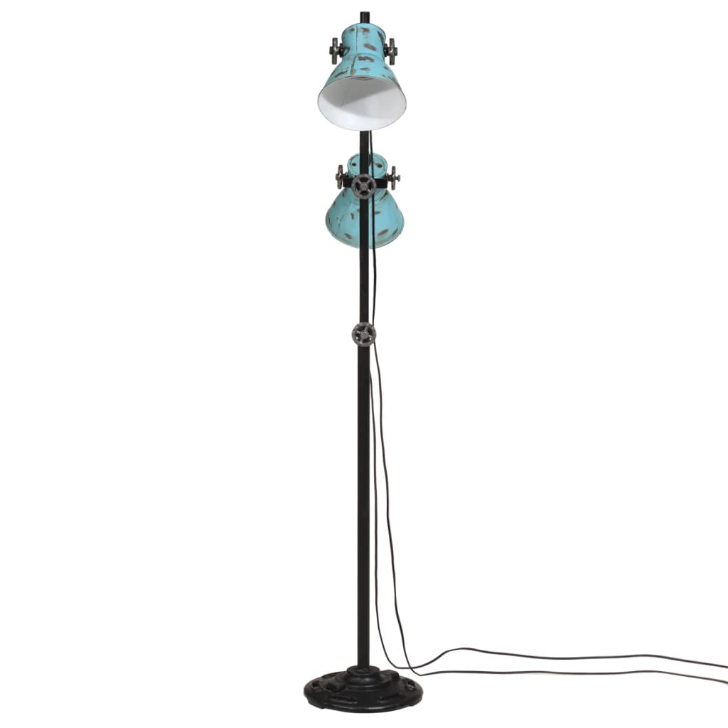 Vloerlamp 25 W E27 25x25x90/140 cm verweerd blauw is nu te koop bij PeponiXL, paradijselijk wonen!