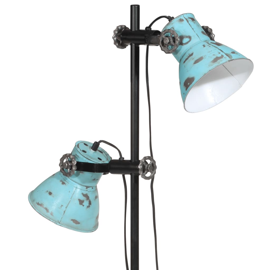 Vloerlamp 25 W E27 25x25x90/140 cm verweerd blauw is nu te koop bij PeponiXL, paradijselijk wonen!