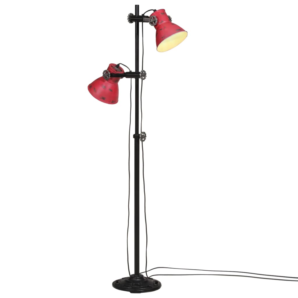 Vloerlamp 25 W E27 25x25x90/140 cm verweerd rood is nu te koop bij PeponiXL, paradijselijk wonen!