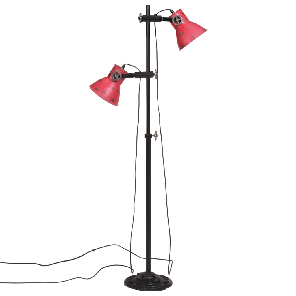 Vloerlamp 25 W E27 25x25x90/140 cm verweerd rood is nu te koop bij PeponiXL, paradijselijk wonen!