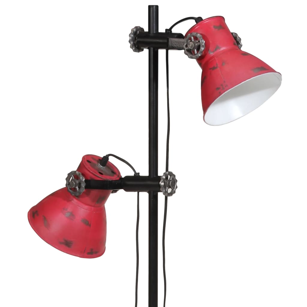 Vloerlamp 25 W E27 25x25x90/140 cm verweerd rood is nu te koop bij PeponiXL, paradijselijk wonen!