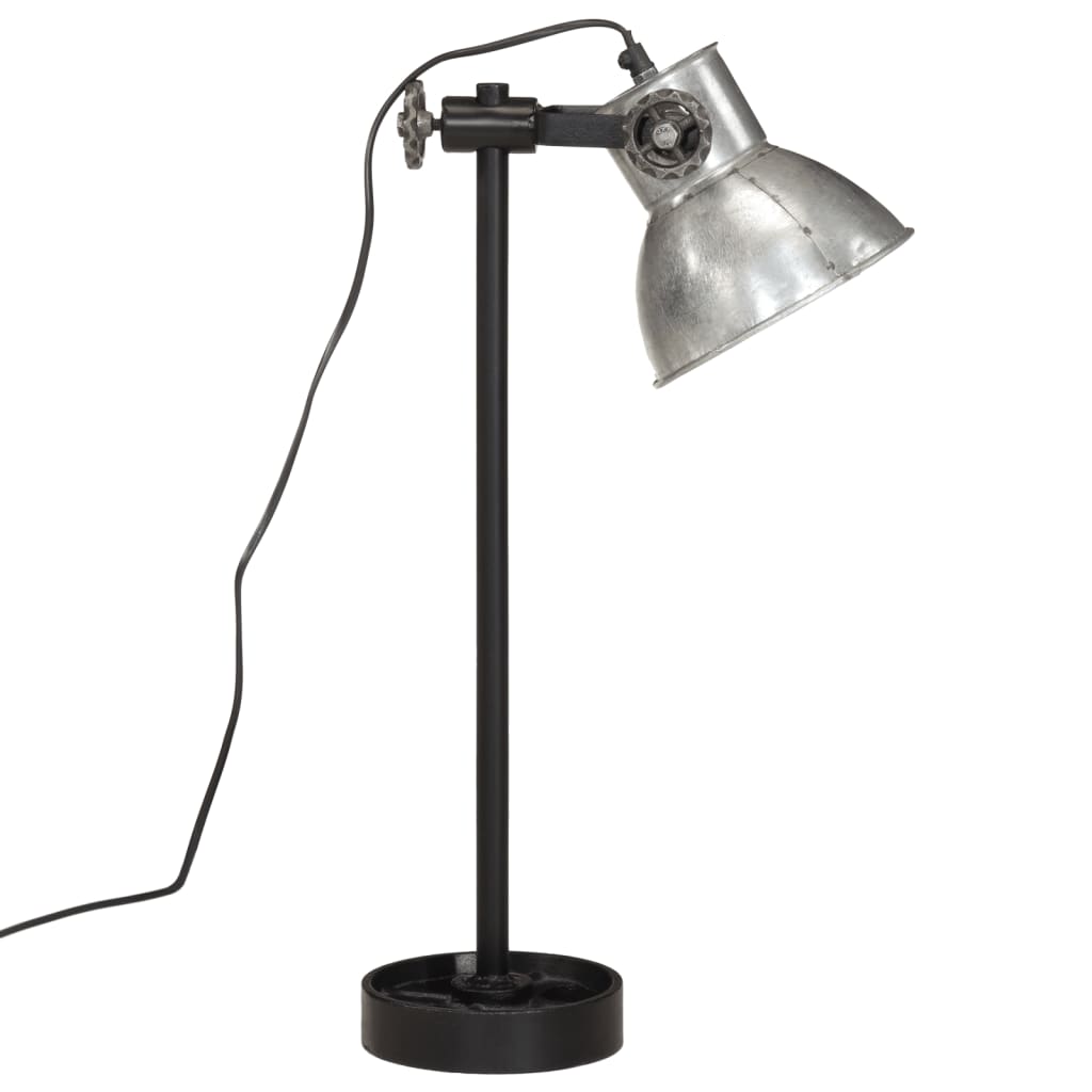 Bureaulamp 25 W E27 15x15x55 cm vintage zilverkleurig is nu te koop bij PeponiXL, paradijselijk wonen!