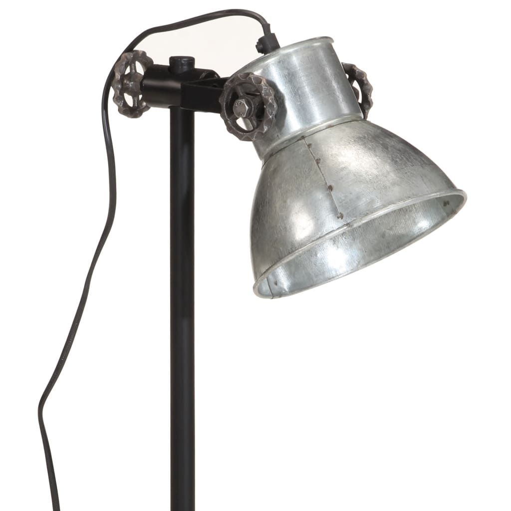 Bureaulamp 25 W E27 15x15x55 cm vintage zilverkleurig is nu te koop bij PeponiXL, paradijselijk wonen!