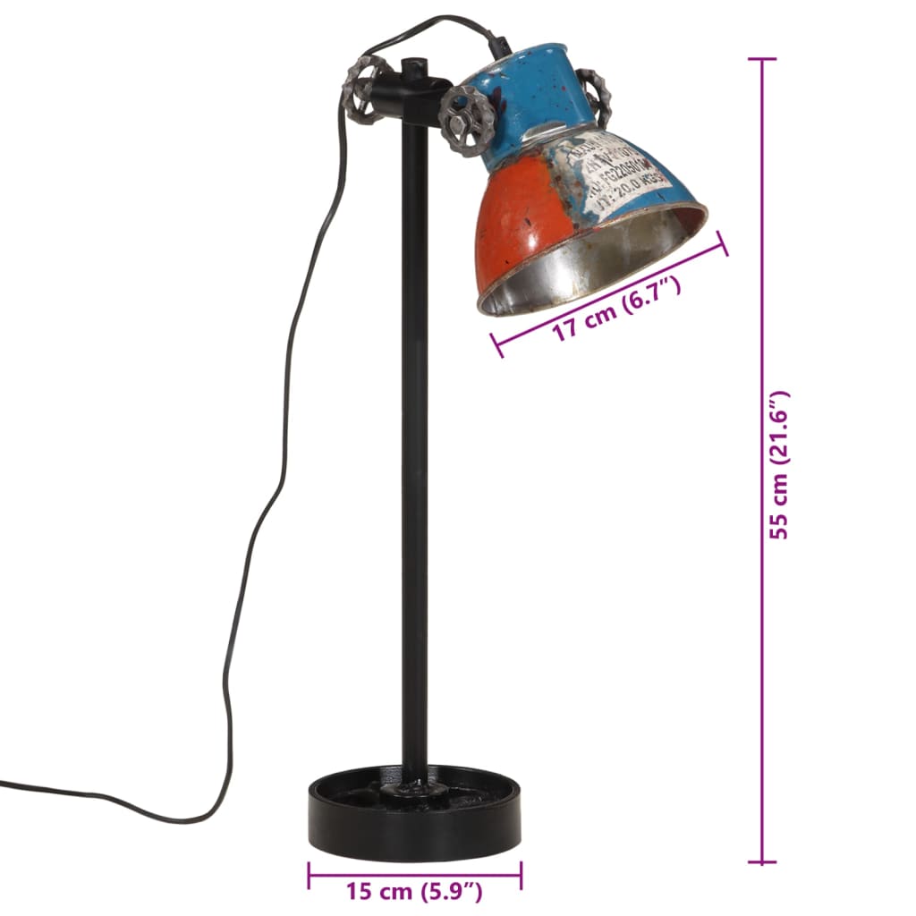 Bureaulamp 25 W E27 15x15x55 cm meerkleurig is nu te koop bij PeponiXL, paradijselijk wonen!