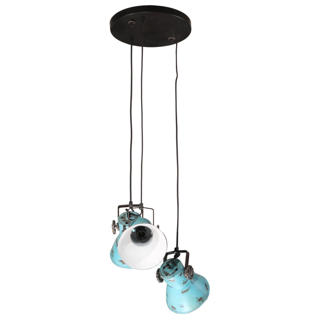 Hanglamp 25 W E27 30x30x100 cm verweerd blauw is nu te koop bij PeponiXL, paradijselijk wonen!