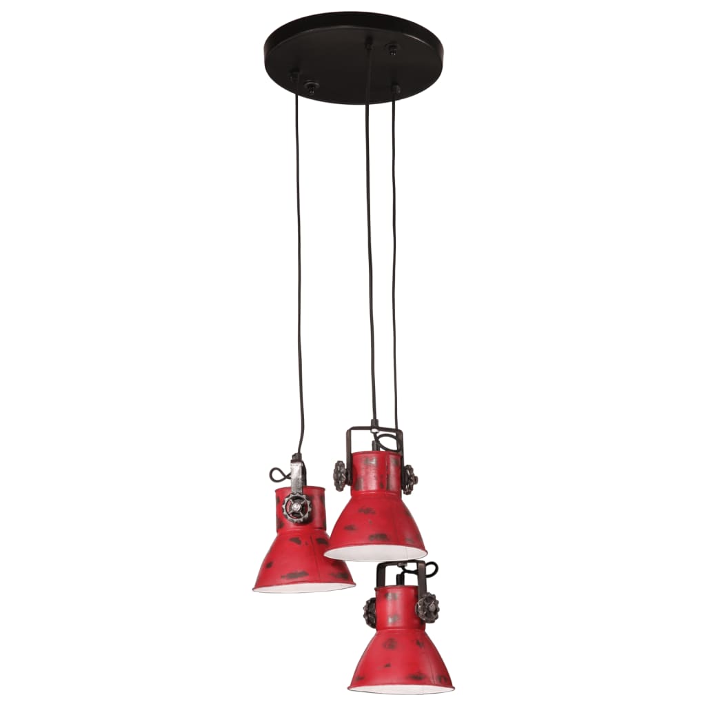 Hanglamp 25 W E27 30x30x100 cm verweerd rood is nu te koop bij PeponiXL, paradijselijk wonen!