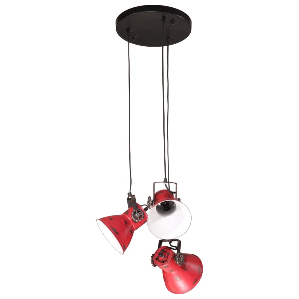 Hanglamp 25 W E27 30x30x100 cm verweerd rood is nu te koop bij PeponiXL, paradijselijk wonen!