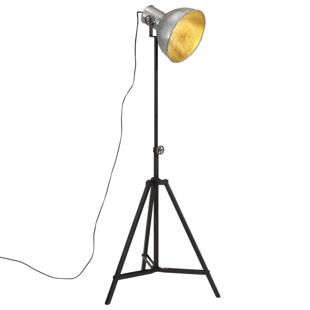 Vloerlamp 25 W E27 61x61x90/150 cm vintage zilverkleurig is nu te koop bij PeponiXL, paradijselijk wonen!