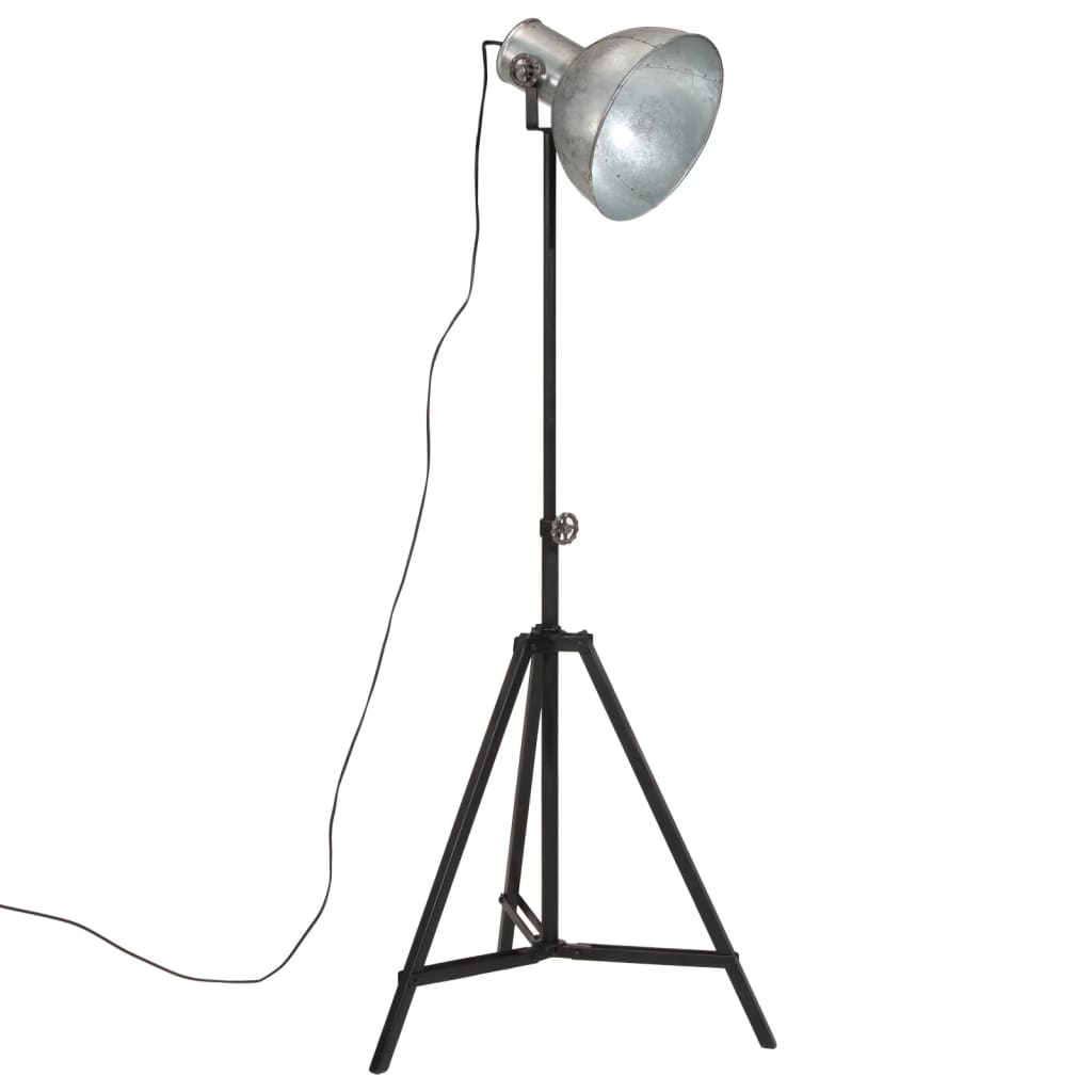 Vloerlamp 25 W E27 61x61x90/150 cm vintage zilverkleurig is nu te koop bij PeponiXL, paradijselijk wonen!