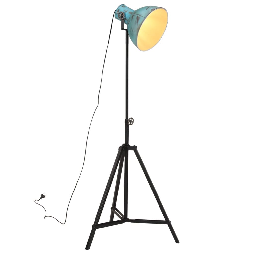 Vloerlamp 25 W E27 61x61x90/150 cm verweerd blauw is nu te koop bij PeponiXL, paradijselijk wonen!