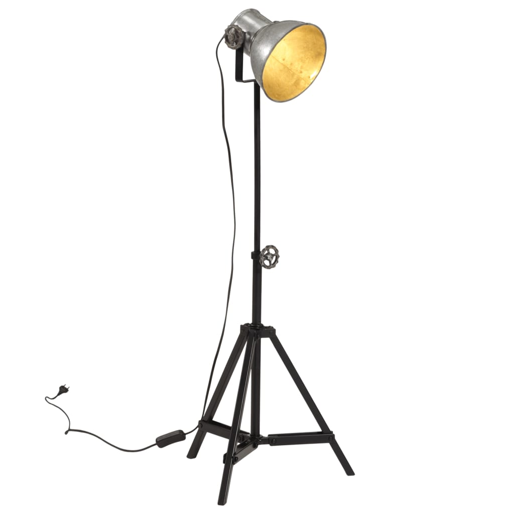 Vloerlamp 25 W E27 35x35x65/95 cm vintage zilverkleurig is nu te koop bij PeponiXL, paradijselijk wonen!