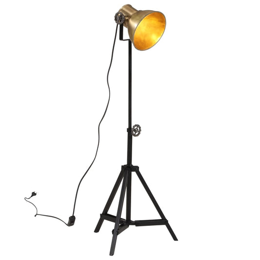 Vloerlamp 25 W E27 35x35x65/95 cm antiek messingkleurig is nu te koop bij PeponiXL, paradijselijk wonen!